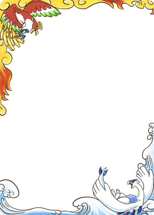 Pre-order Border Sleeves Pokemon LUGIA and OH-HO (70 sleeves)